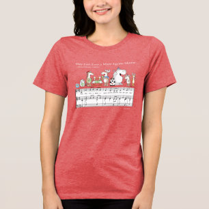 WEE FISH EWE A MARE EGRETS MOOSE Sandra Boynton T- Tri-Blend Shirt