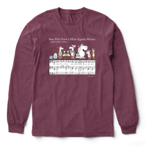 WEE FISH EWE A MARE EGRETS MOOSE Sandra Boynton T- Tri-Blend Shirt