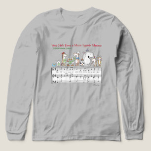 WEE FISH EWE A MARE EGRETS MOOSE Sandra Boynton Tri-Blend Shirt