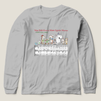 WEE FISH EWE A MARE EGRETS MOOSE Sandra Boynton Tri-Blend Shirt
