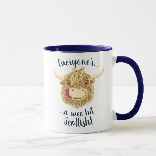 Wee Hamish Highland Cow A Wee Bit Scottish Mug