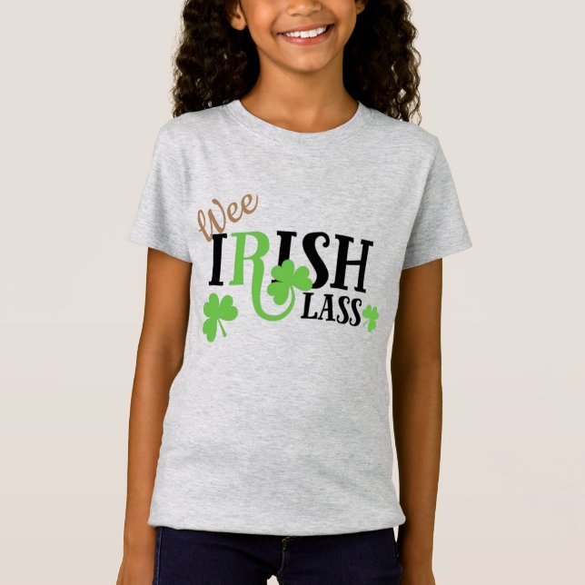 Wee Irish Lass Kids Design T-Shirt (Front)