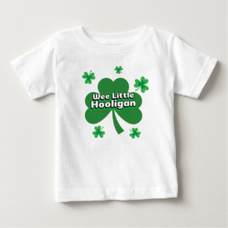 Wee Little Hooligan St. Patrick's Day Shamrock Baby T-Shirt