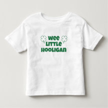 Wee Little Hooligan Toddler St Patrick's Day Green