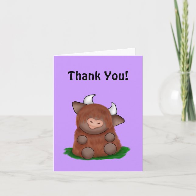 Wee Moo - Thank You Cards (Front)