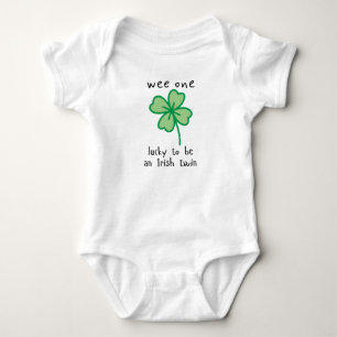 Wee one-lucky to be an Irish twin - baby bodysuit