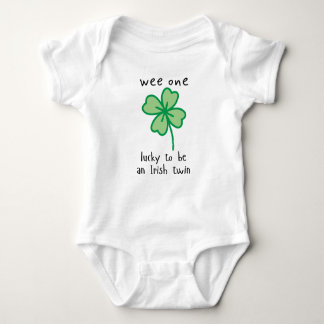 Wee one-lucky to be an Irish twin - baby bodysuit