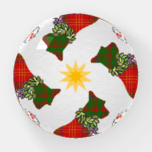 Wee Scottie Dogs Christmas Paperweight