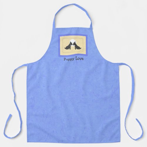 Wee Scotties Puppy Love All_Over Print Apron