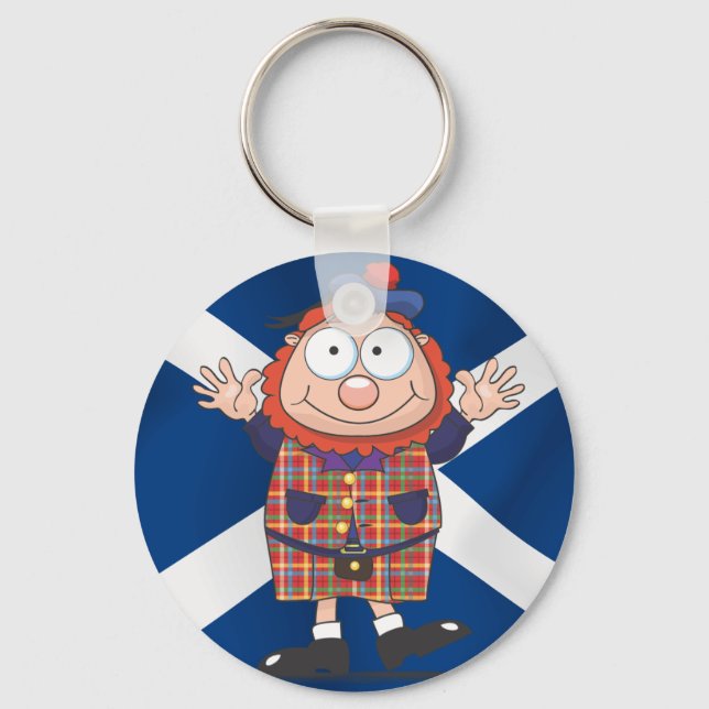 Wee Scottish Guy Keychain (Front)