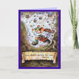 Wee, sleekit, cowran, tim'rous beastie potry card