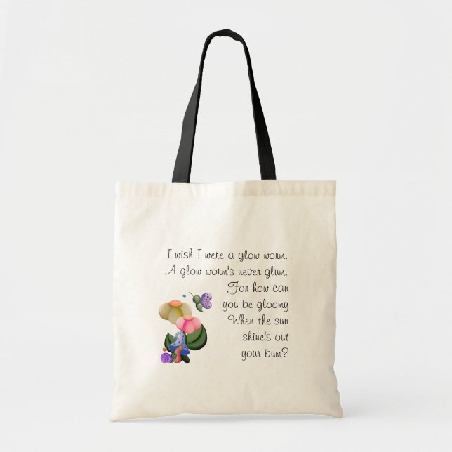 Wee View Snail & Butterfly Tote Bag (Front)