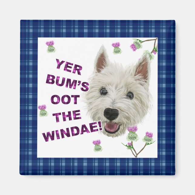 Wee Westie’s Words of Wisdom Magnet (Front)