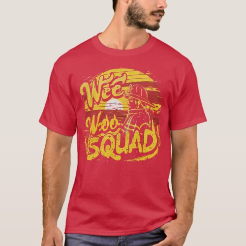 Wee Woo Squad Fire Truck Firefighter Vintage 1 T_Shirt