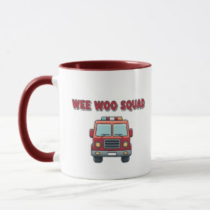 Wee Woo Squad Fire Truck Mug - Kids Firefighter