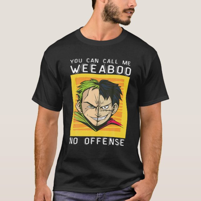 Weeb Trash Split Anime ,Funny Anime Meme Weeaboo T T-Shirt (Front)