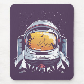 Weed Astronaut Mouse Pad