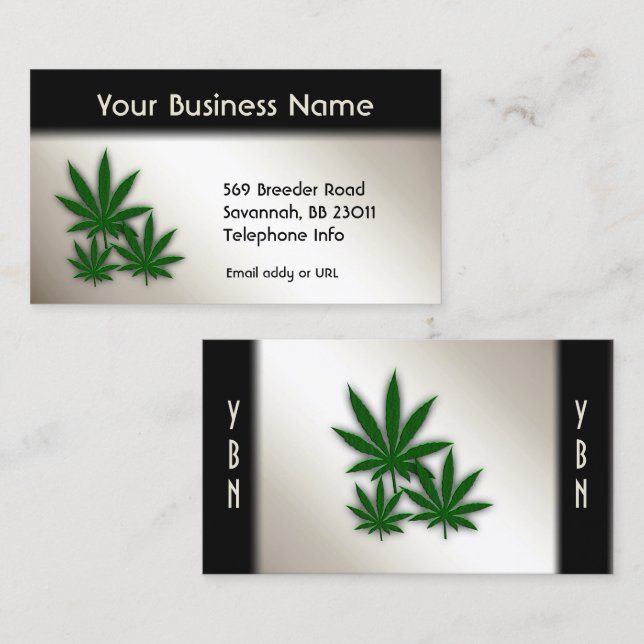 Weed Business Double Sided Antique Card (Front/Back)