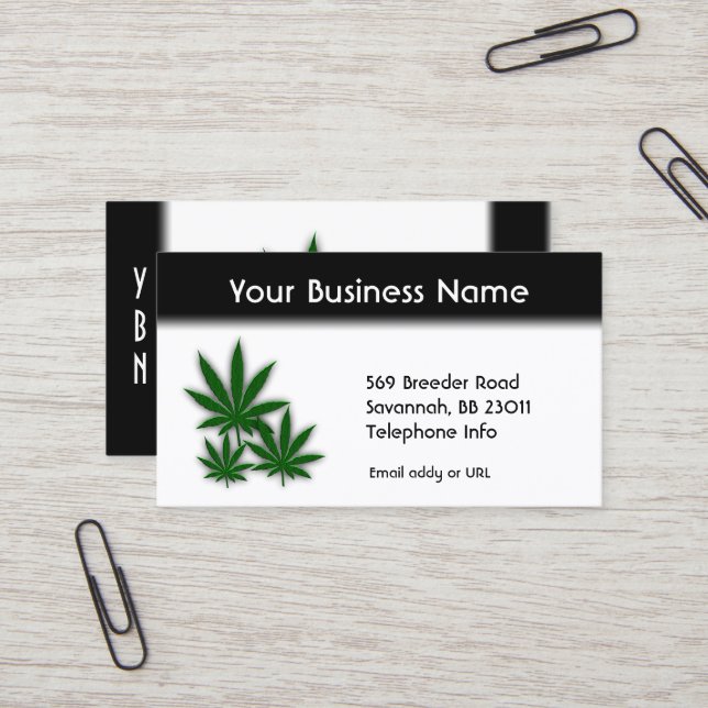 Weed Business Double Sided Card (Front/Back In Situ)