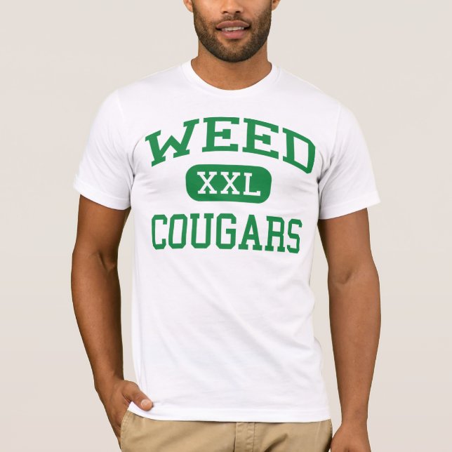Weed - Cougars - High School - Weed California T-Shirt (Front)