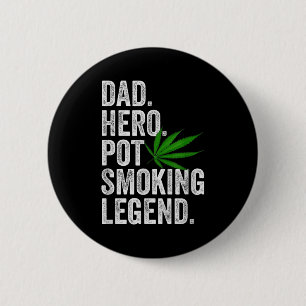 Weed Dad Shirt Funny Stoner Christmas T Smoker Hum Button