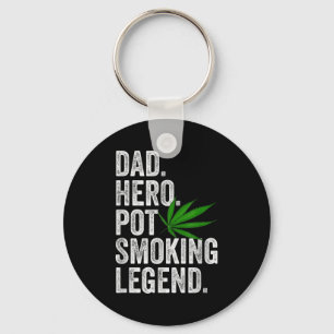 Weed Dad Shirt Funny Stoner Christmas T Smoker Hum Keychain