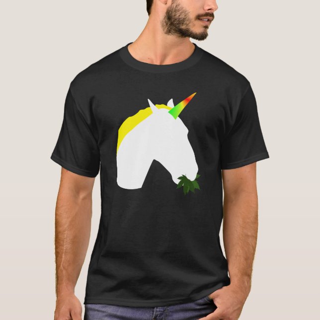 Weed eating unicorn T-Shirt (Front)