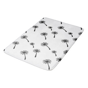 Weed Happens cute cynical dandelion Funny Vintage Bath Mat
