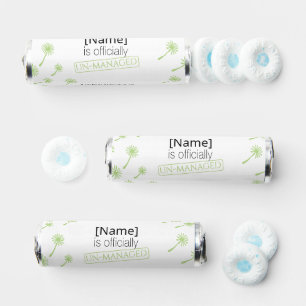Weed Happens cute cynical dandelion Funny Vintage Breath Savers® Mints