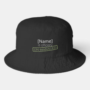 Weed Happens cute cynical dandelion Funny Vintage Bucket Hat
