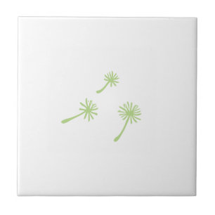Weed Happens cute cynical dandelion Funny Vintage Ceramic Tile