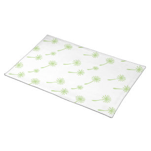Weed Happens cute cynical dandelion Funny Vintage Cloth Placemat