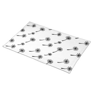 Weed Happens cute cynical dandelion Funny Vintage Cloth Placemat