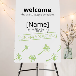Weed Happens cute cynical dandelion Funny Vintage Foam Board