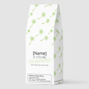 Weed Happens cute cynical dandelion Funny Vintage Roasted Coffee