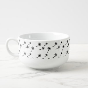 Weed Happens cute cynical dandelion Funny Vintage Soup Mug