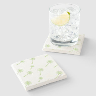 Weed Happens cute cynical dandelion Funny Vintage Stone Coaster