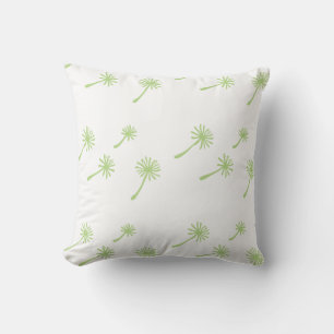 Weed Happens cute cynical dandelion Funny Vintage Throw Pillow