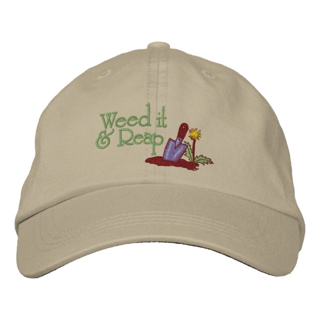 Weed It Embroidered Baseball Cap (Front)