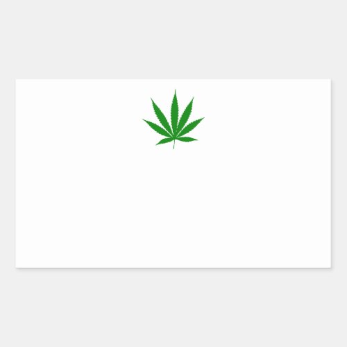 Weed Lables Rectangular Sticker