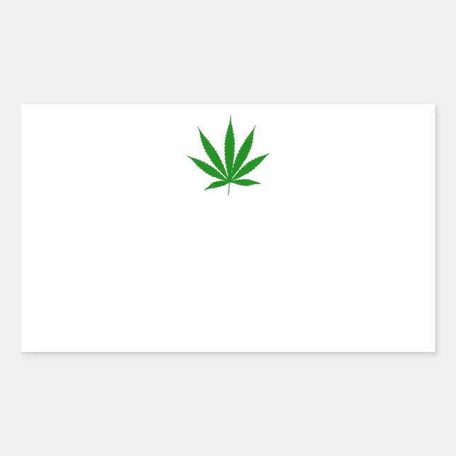 Weed Lables Rectangular Sticker (Front)