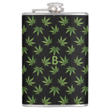 Weed Large Leaf Pattern | Optional Monogram/Name