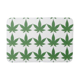 Weed Leaf Bathroom Mat