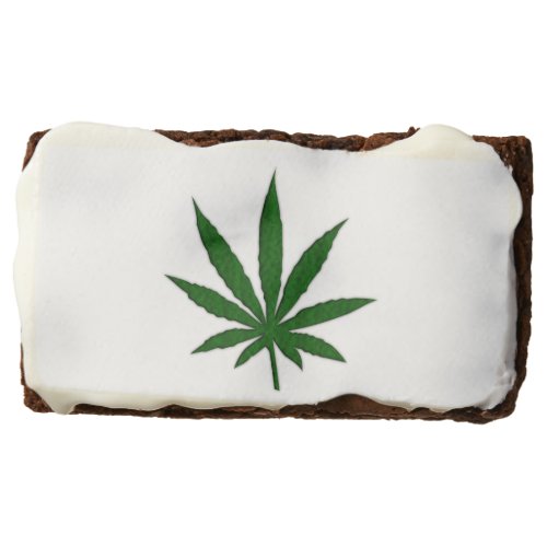 Weed Leaf Chocolate Brownie