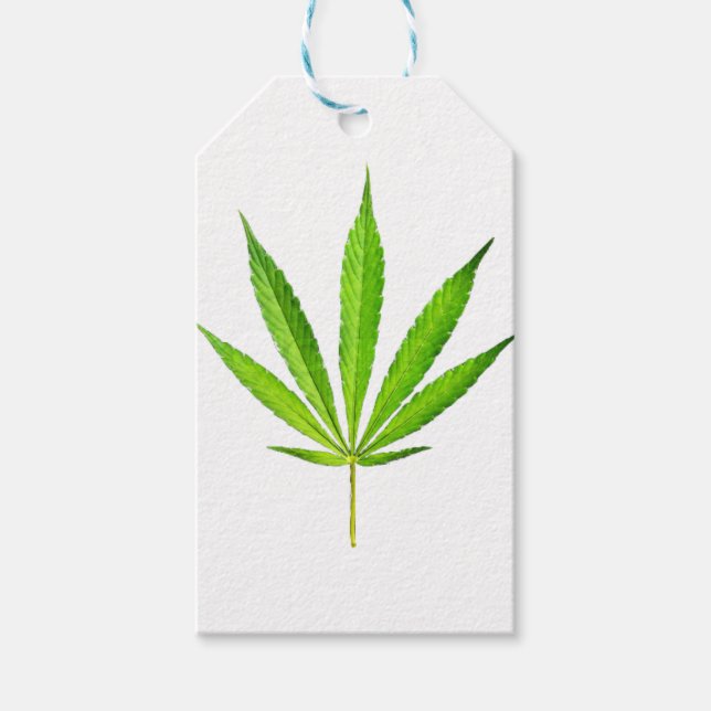 WEED LEAF GIFT TAGS (Front)