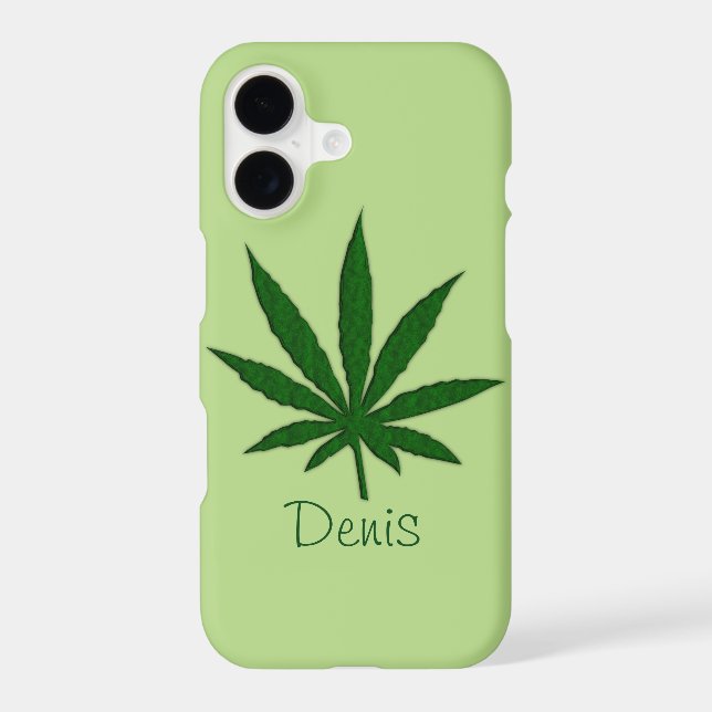 Weed Leaf Iphone Case (Back)