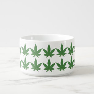 Weed Leaf Personalized Bowl