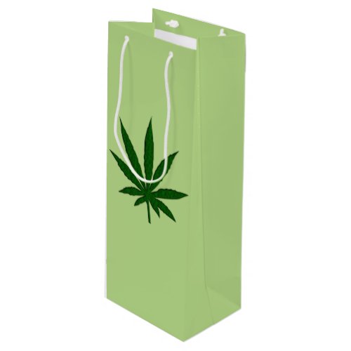 Weed Leaf Plain Green Bag