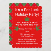 Weed Leaf Pot Luck Personalized
