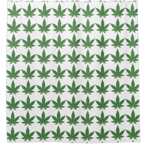 Weed Leaf Shower Curtain